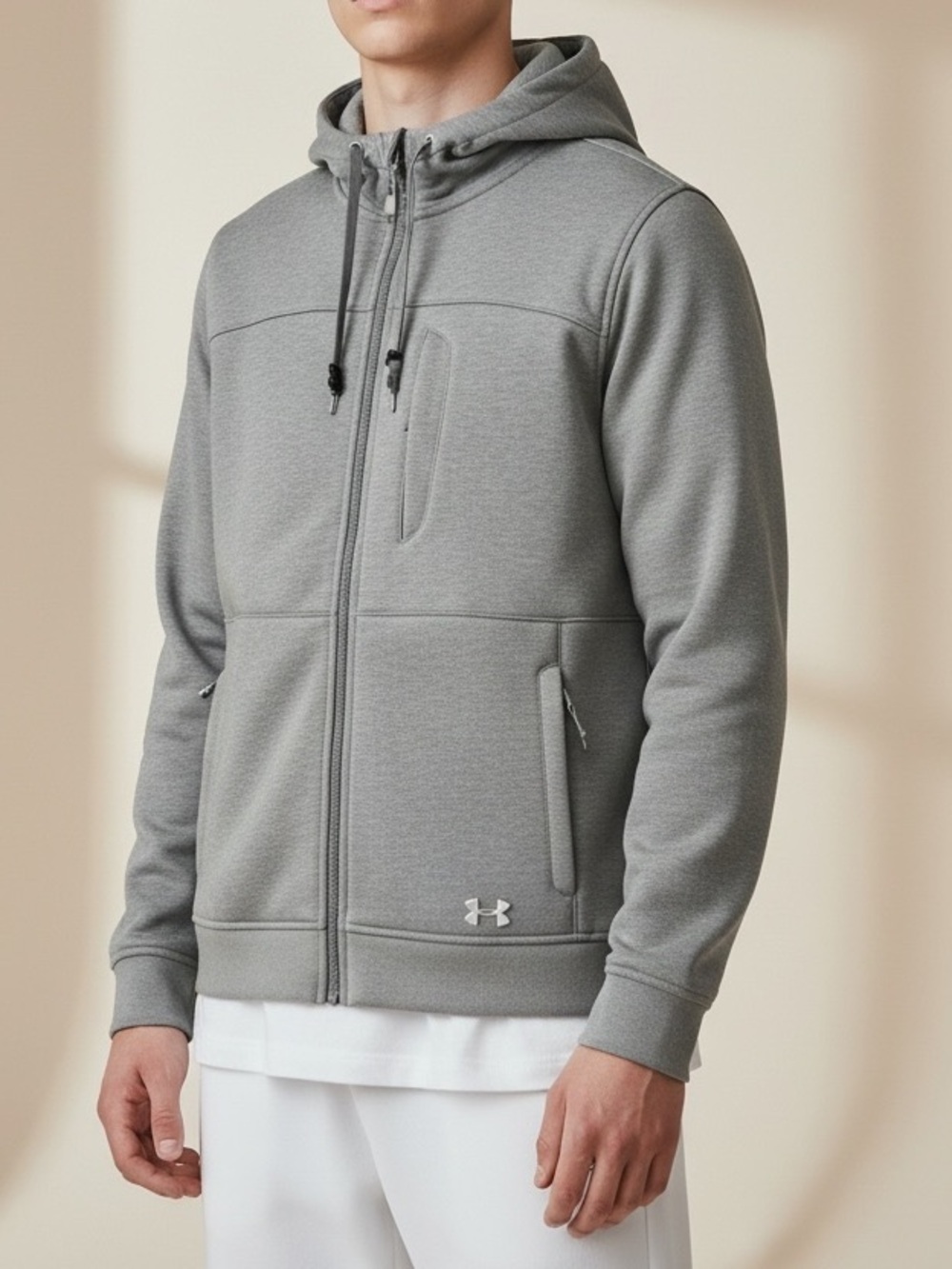 Under Armour ColdGear Infrared Dobson Softshell Jacket Gray Men's XL